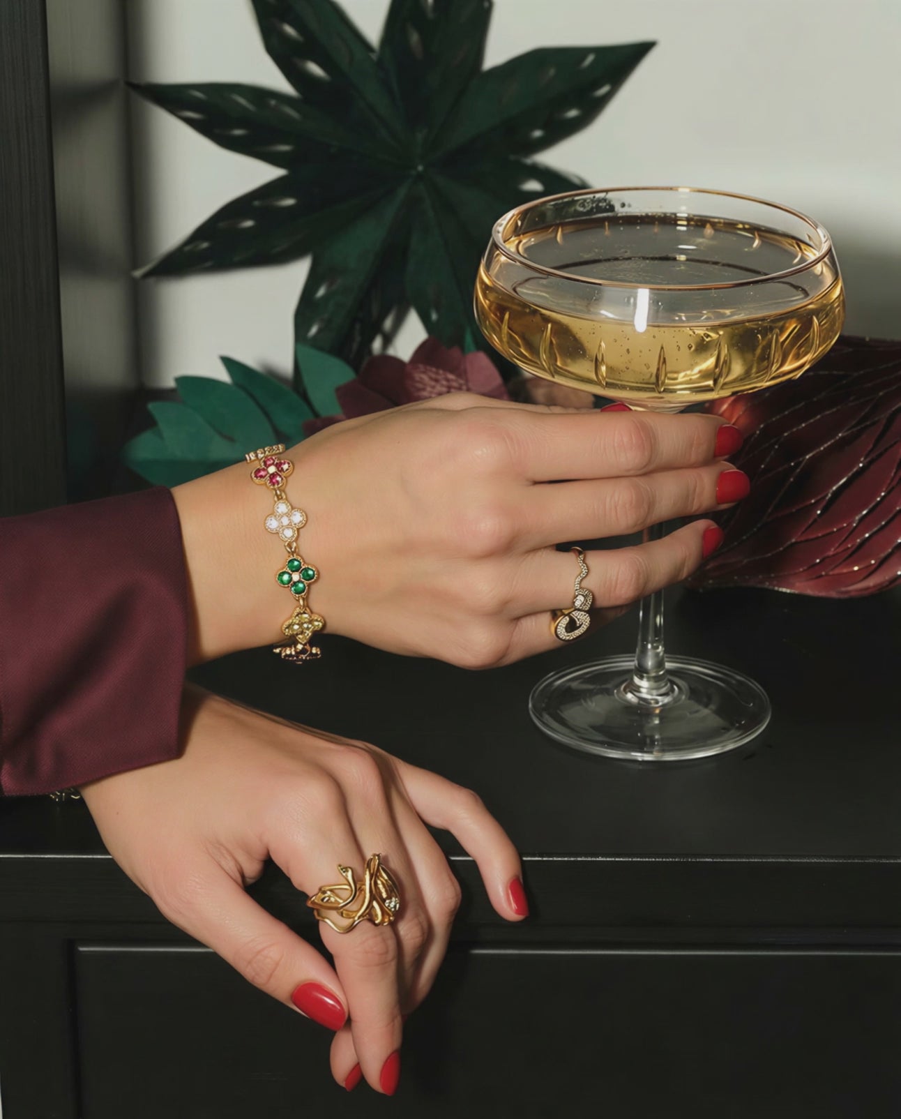 MULTIFLOWER Bracelet Stainless Steel Untarnish